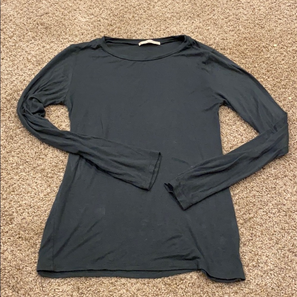 Dark Green Active Basic Long Sleeved Tee - image 1